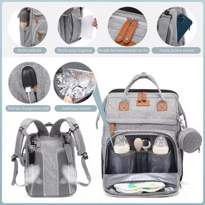 Sac à dos à langer pour bébé